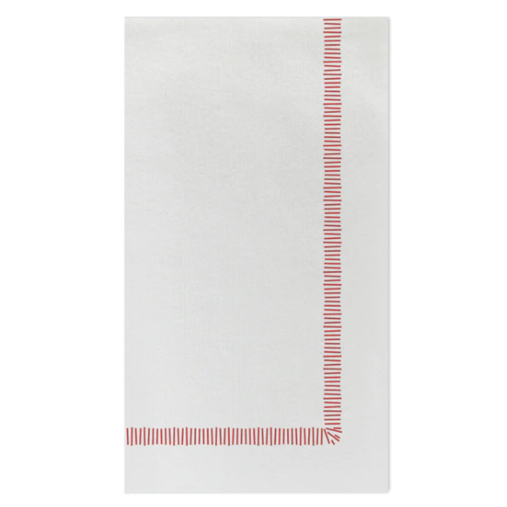 VIETRI Papersoft Fringe Red Guest Towels