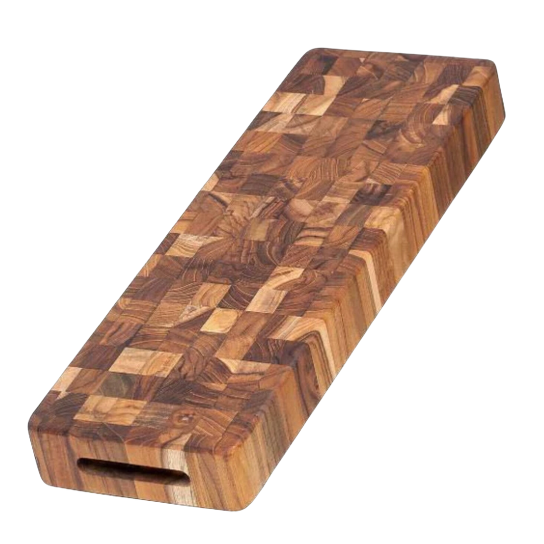 TEAK HAUS Butcher Block Long Serving Cutting Board