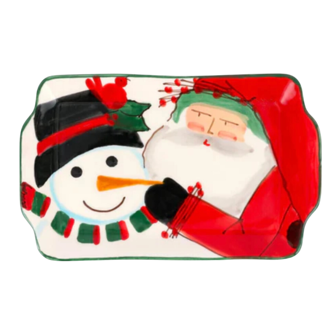 VIETRI Old St. Nick 2024 Limited Edition Rectangular Plate