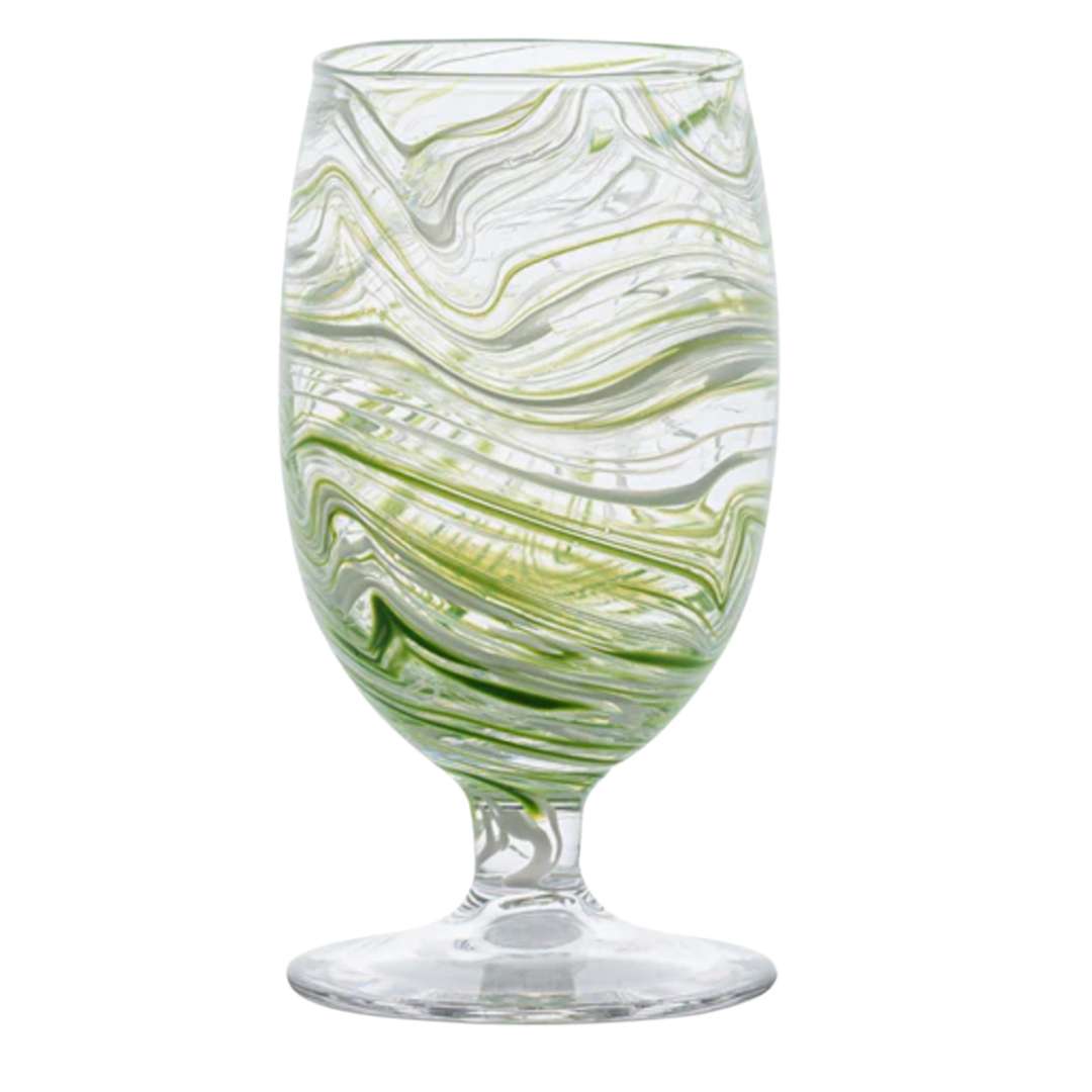 JULISKA Puro Marbled Green Goblet Default Title