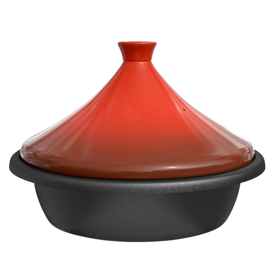 KOOK Moraccan Crimson Enambled Cast Iron Tagine