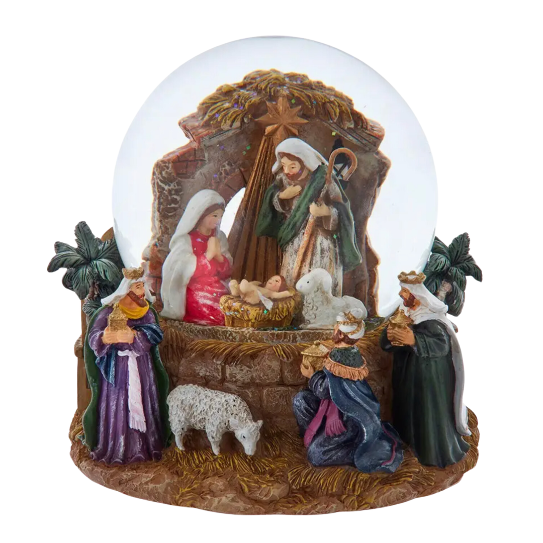 KURT ADLER Musical Nativity Waterglobe