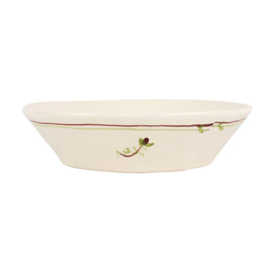 VIETRI Lastra Flori Di Bosco Medium Shallow Bowl