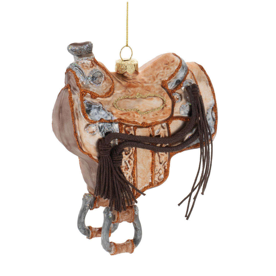 MELROSE Western Saddle Ornament