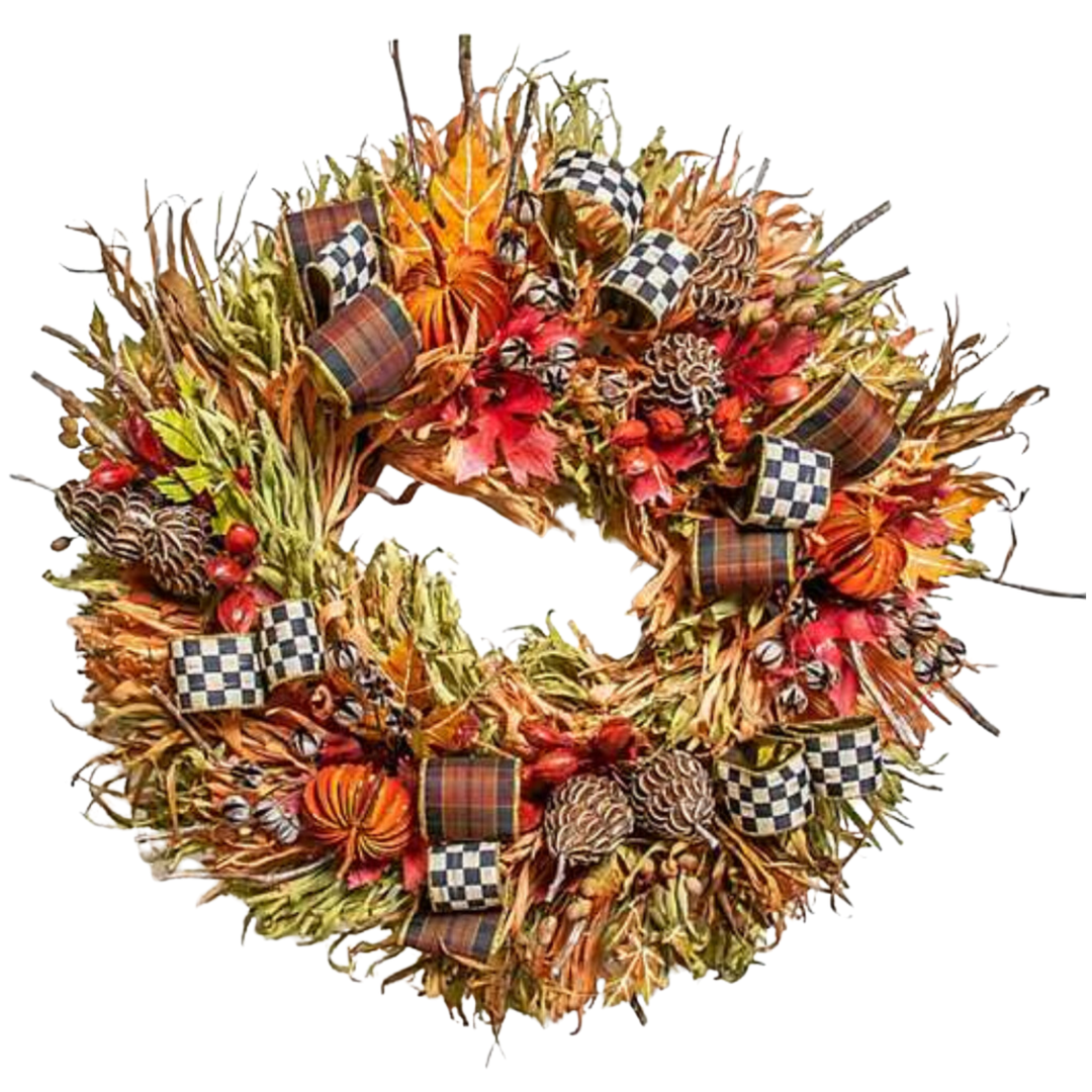 MACKENZIE CHILDS Fall On The Farm Wreath