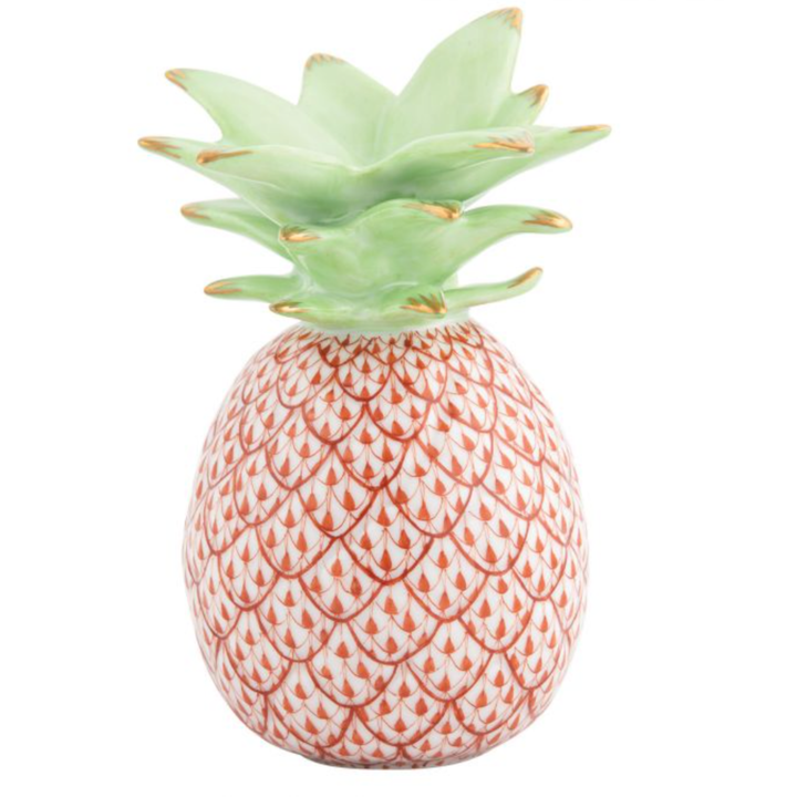 HEREND Medium Pineapple RUST