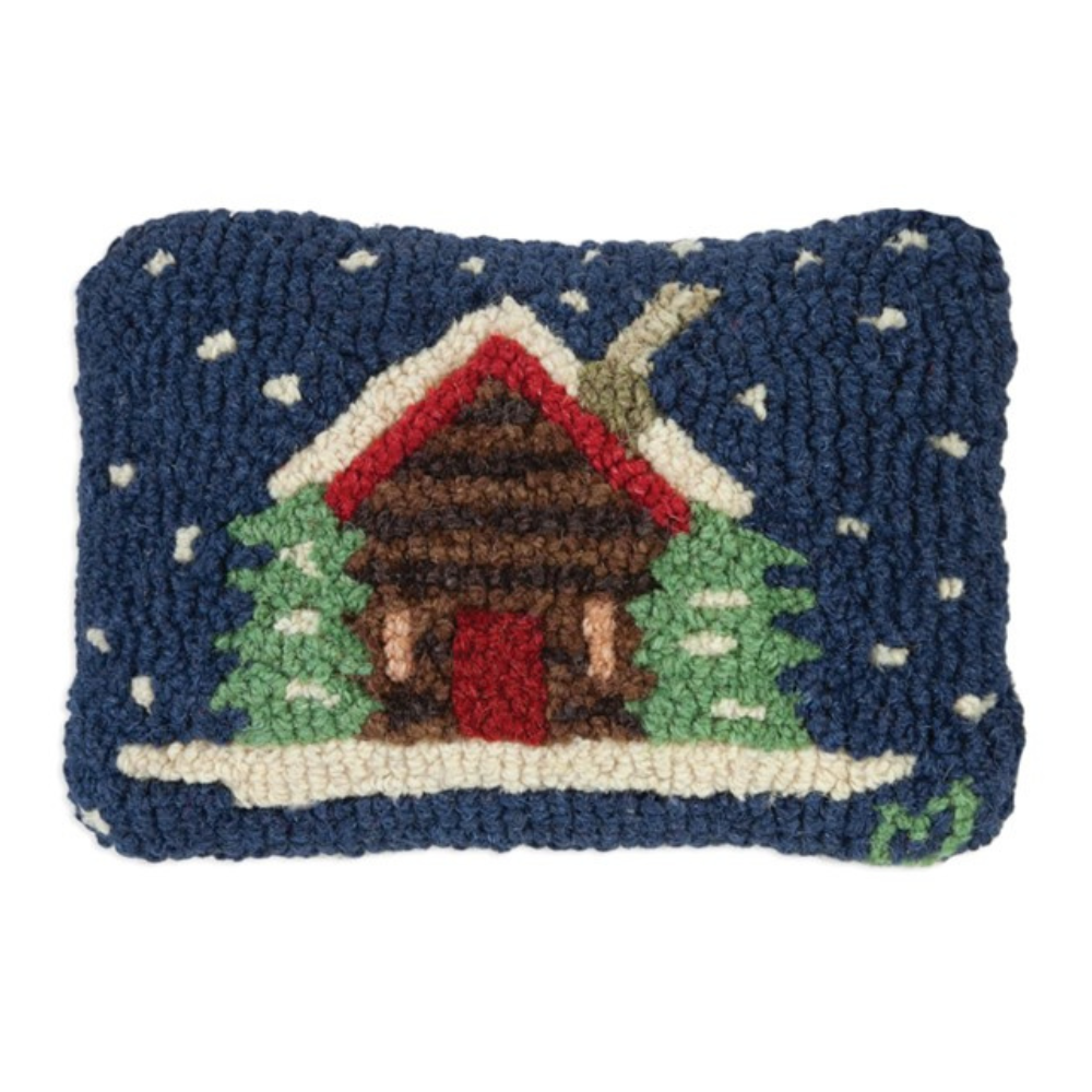 CHANDLER 4 CORNERS Cabin In The Snow Hook Pillow