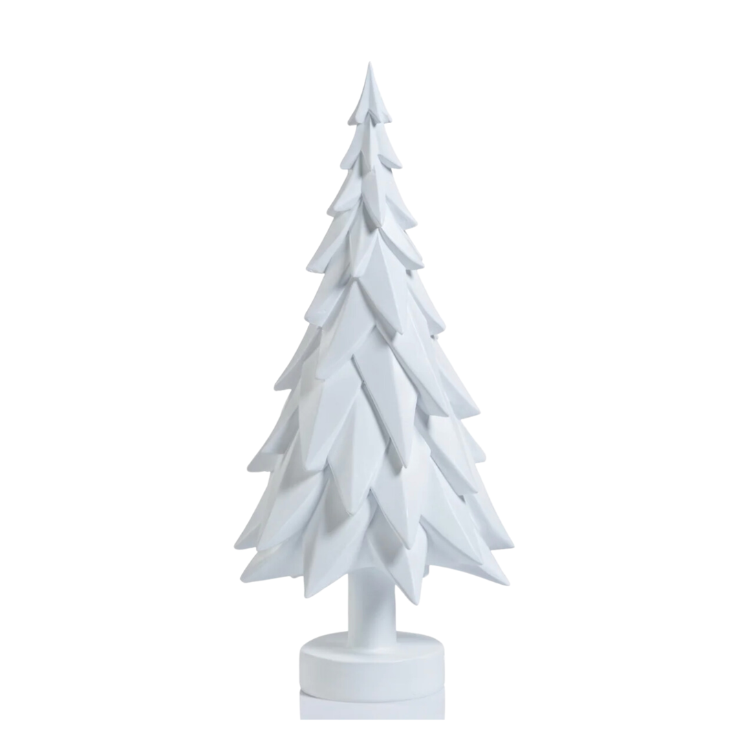 ZODAX Matte White Decorative Tree13.75