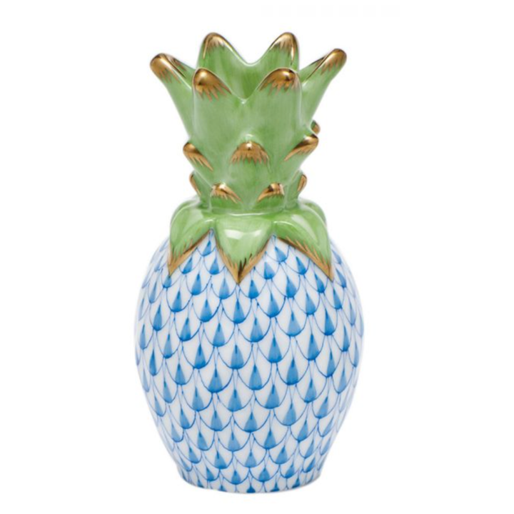 HEREND Small Pineapple BLUE