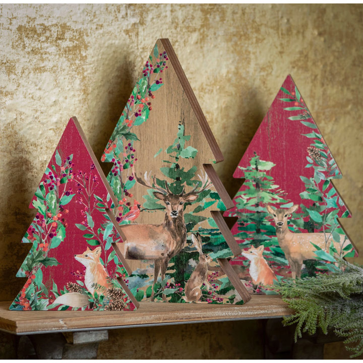 SULLIVANS Deer Tabletop Christmas Trees