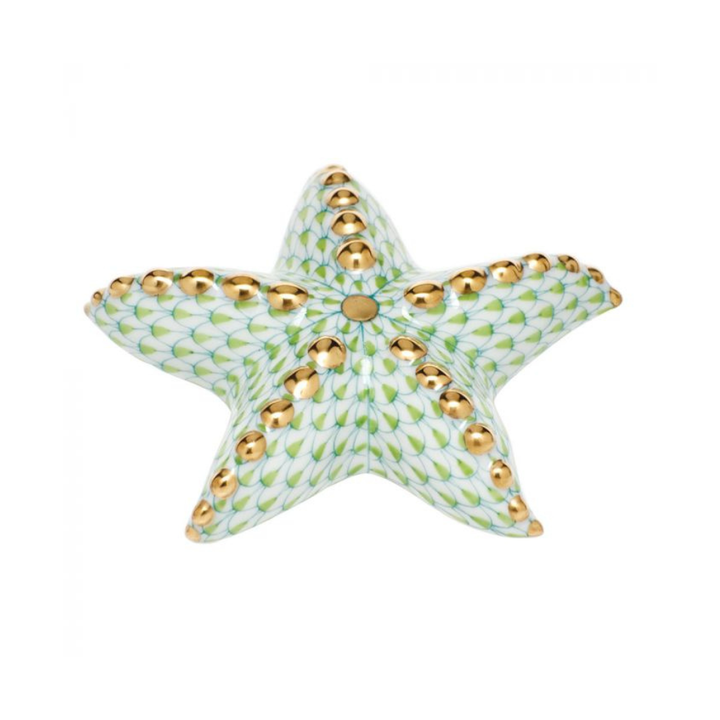 HEREND PUFFY STARFISH KEYLIME