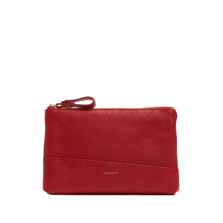 HAMMITT FELIX LARGE HANDBAG - WINTER CHERRY WITH BRUSHED GOLD WINTER CHERRY/BRUSHED GOLD