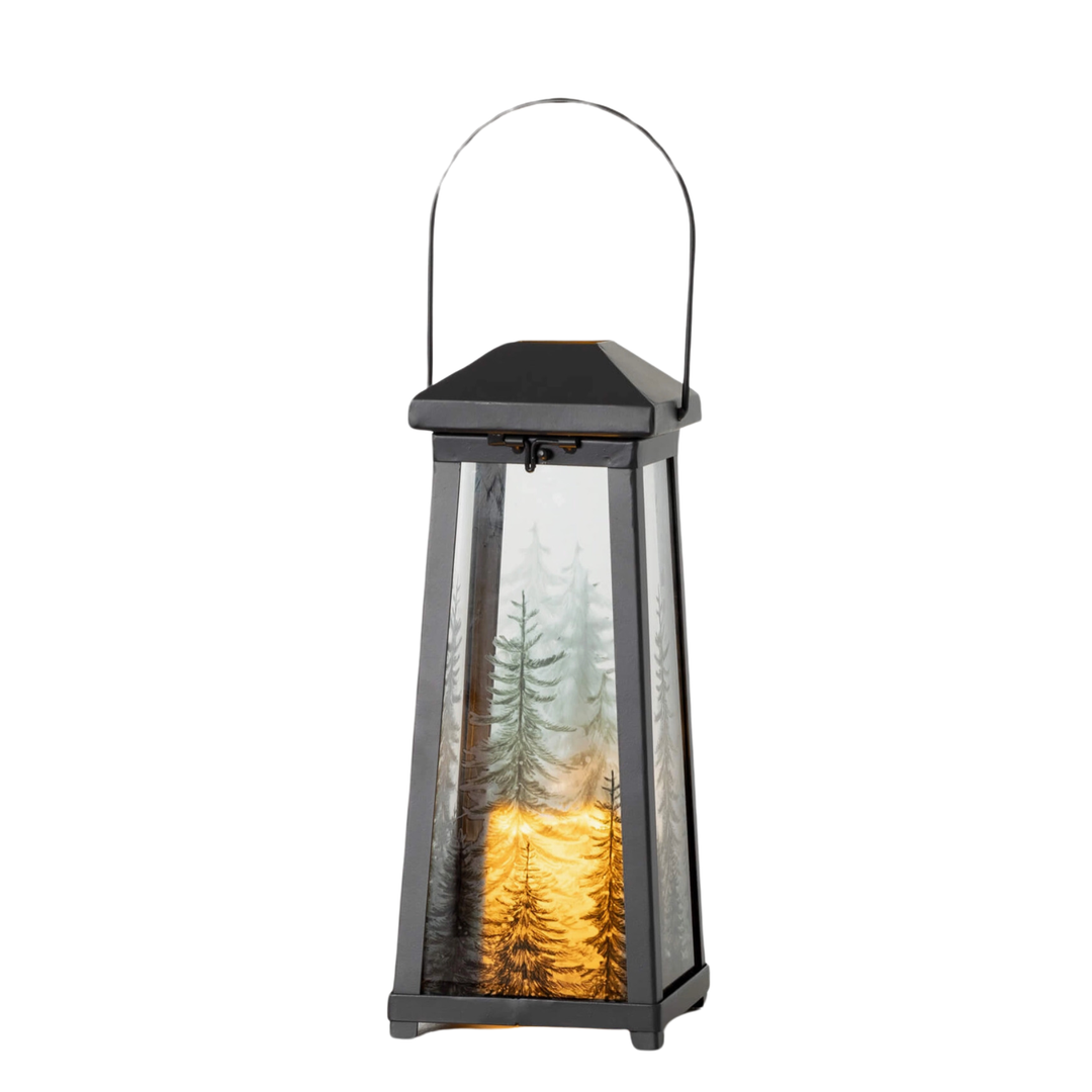 SULLIVANS LANTERNS WITH PINE TREES SMALL