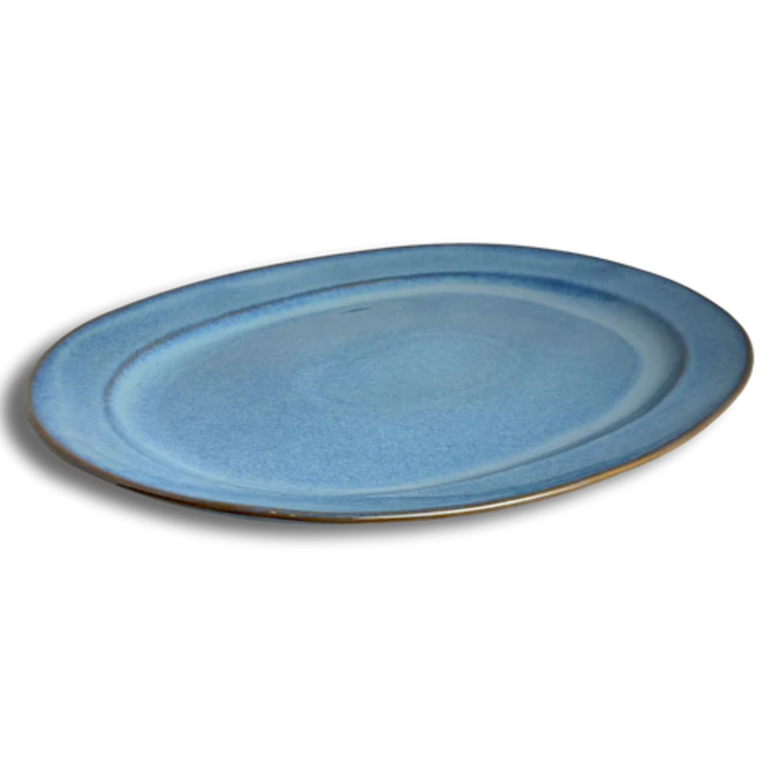 CARMEL CERAMICA STILLWATER AZUL OVAL PLATTER