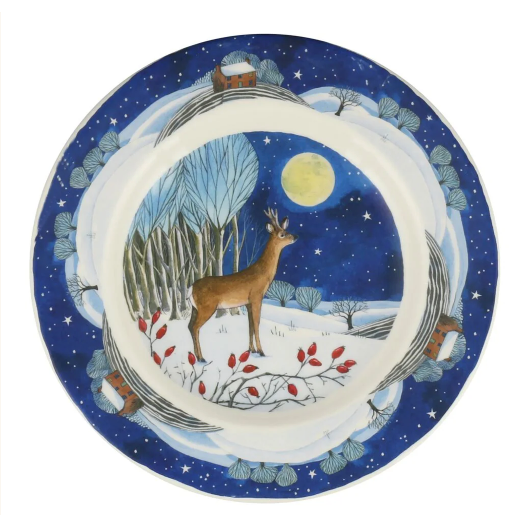 EMMA BRIDGEWATER Midnight Deer Plate