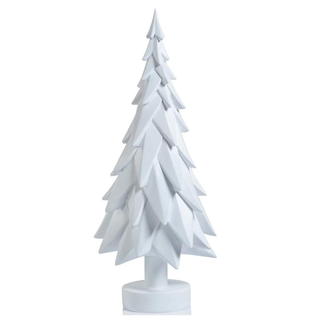 ZODAX Matte White Decorative Tree