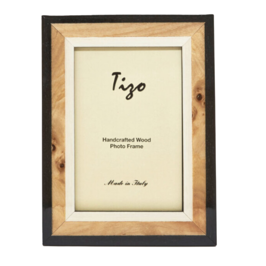 Small Tan And Black Wood Frame