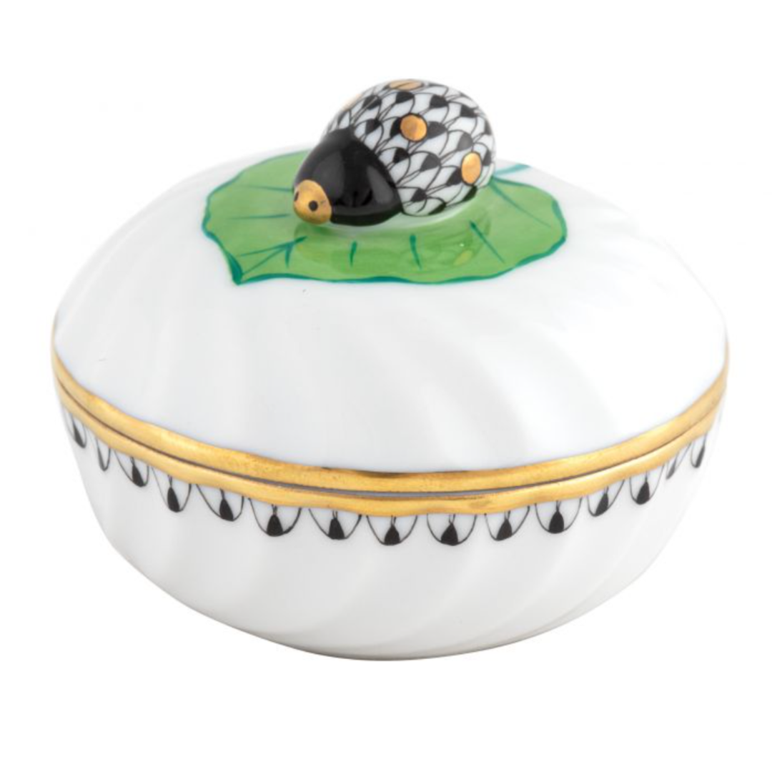 HEREND Ladybug Box BLACK