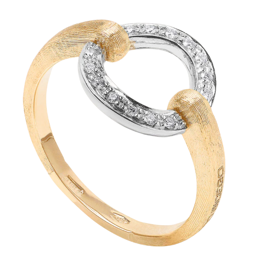 MARCO BICEGO Jaipur 18K Yellow Gold Stackable Diamond Circle Ring Default Title