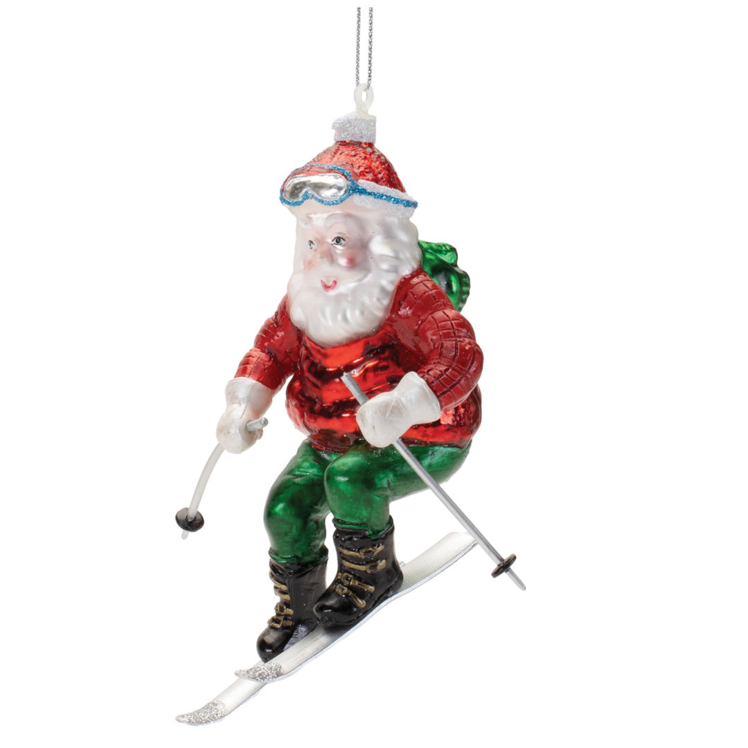 MELROSE Santa On Ski's Ornament