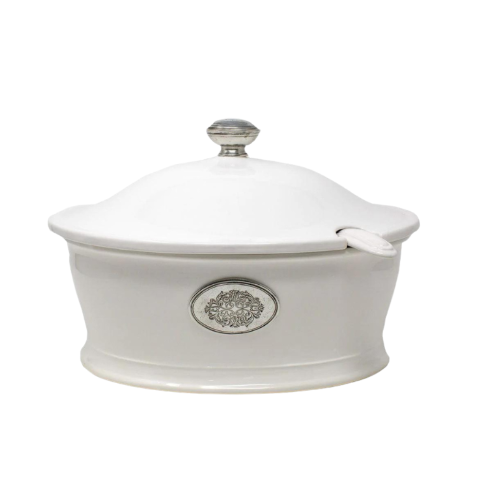 ARTE ITALICA Tuscan Large Oval Tureen With Ladle