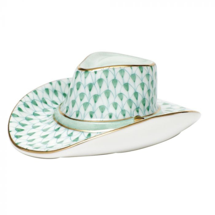 HEREND Cowboy Hat GREEN