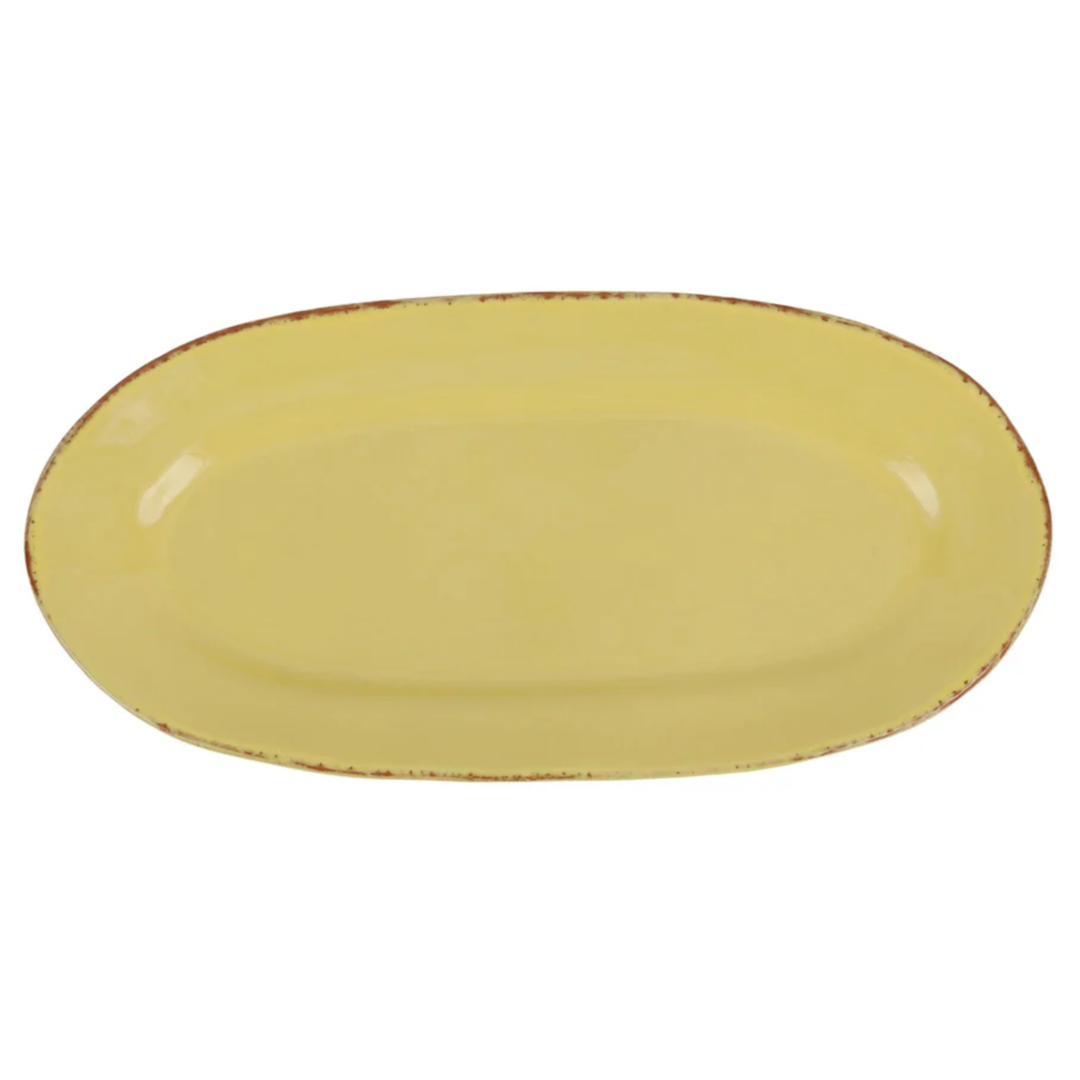 VIETRI Cucina Fresca Saffron Narrow Oval Platter