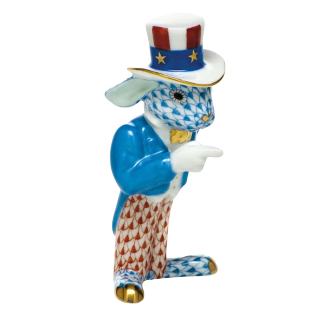 HEREND Patriotic Bunny