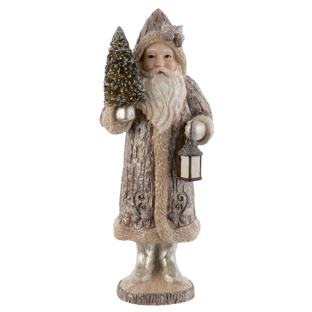 KURT ADLER Rustic Glam Bisnickel Santa