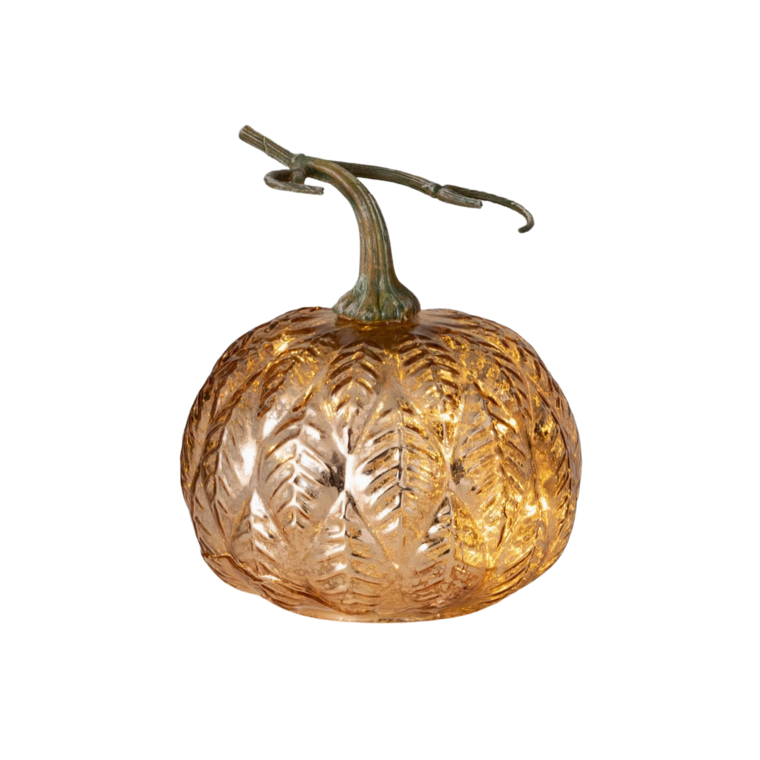 SULLIVANS Gold Leaf Pattern Pumpkin