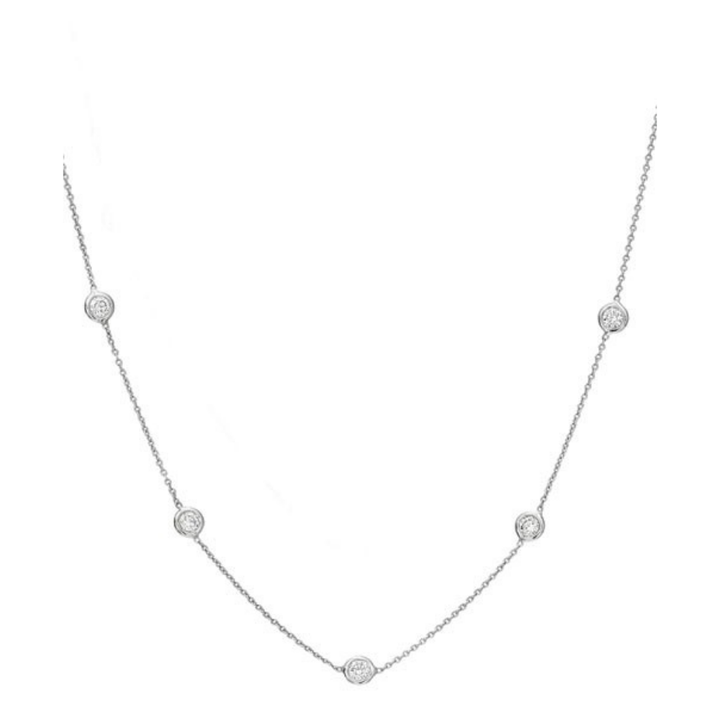 LISA NIK 18K WHITE GOLD 5 DIAMOND