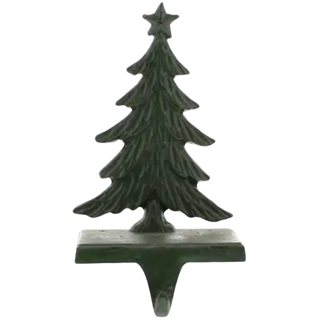 HOMART Christmas Tree Cast Iron Stocking Holder