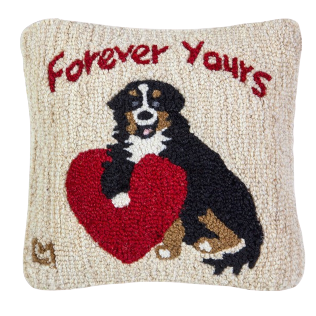 CHANDLER 4 CORNERS Forever Yours - Hooked Wool Pillow