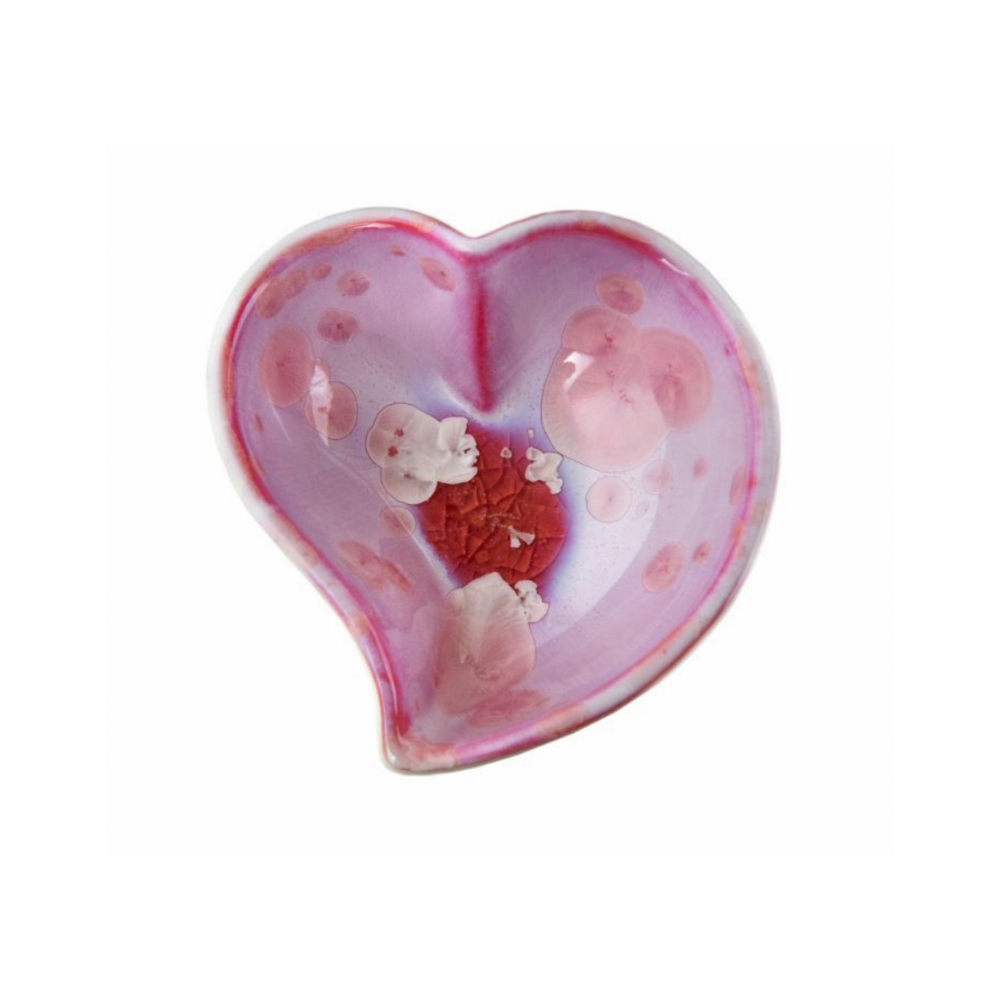 SIMON PEARCE Crystalline Twist Small Heart Bowl