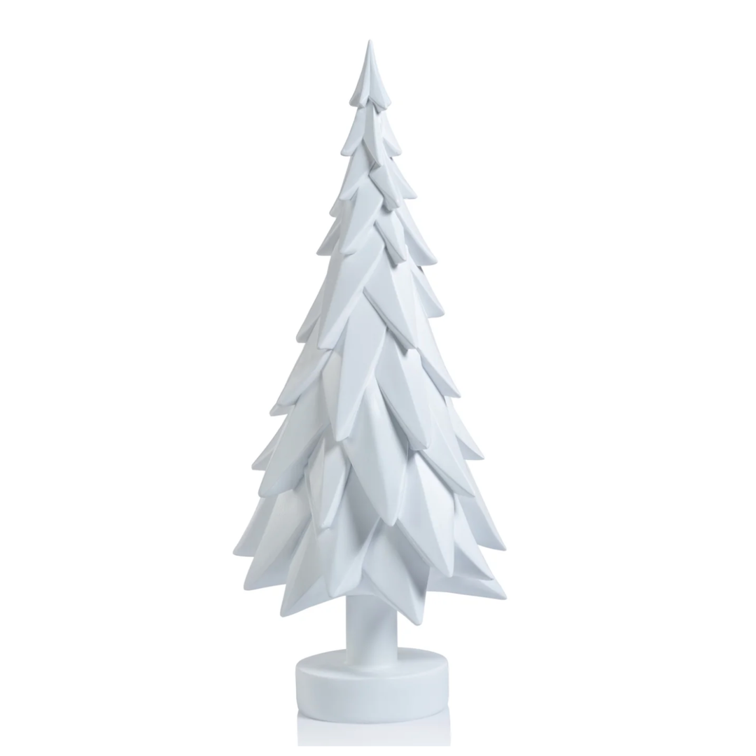 ZODAX Matte White Decorative Tree