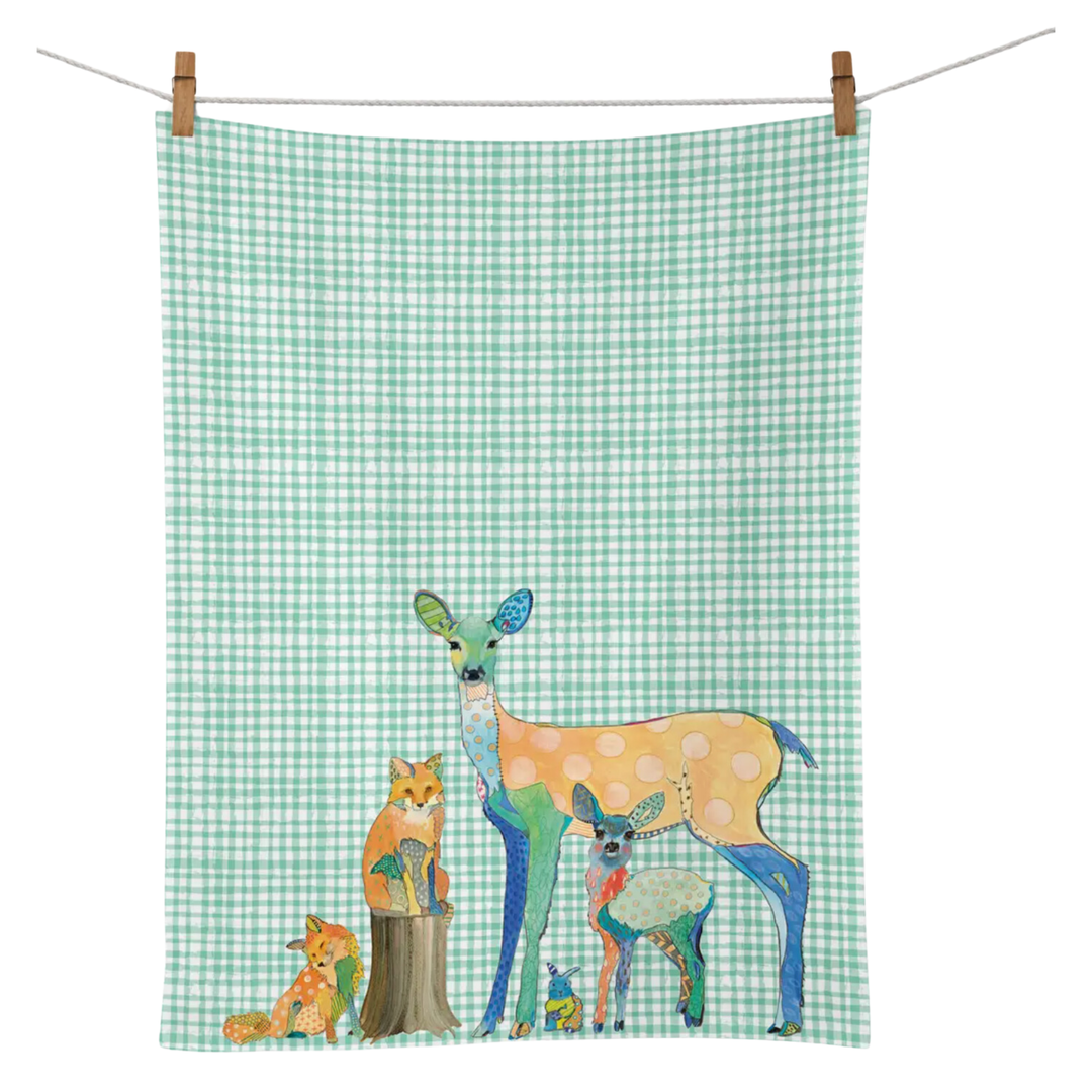 WERKSHOPPE Forest Friends Cotton Tea Towel