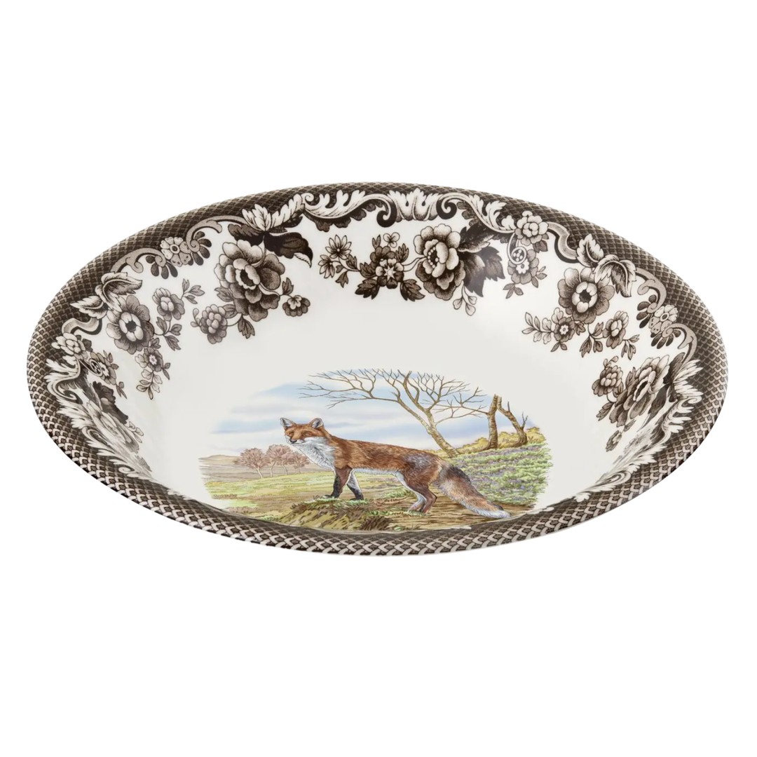 SPODE Woodland Ascot Red Fox Cereal Bowl