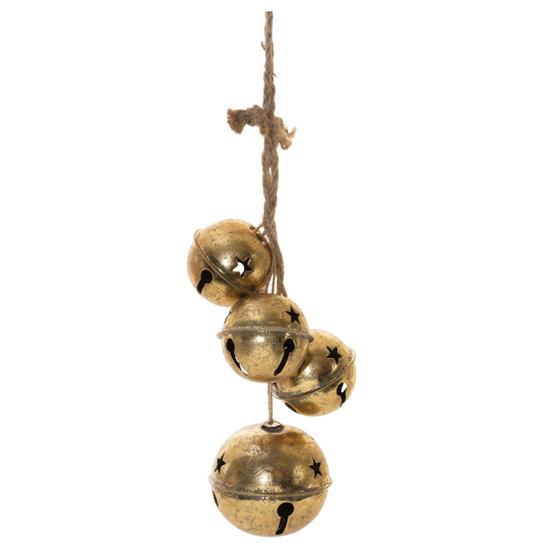 MELROSE Sleigh Bell Cluster Ornament