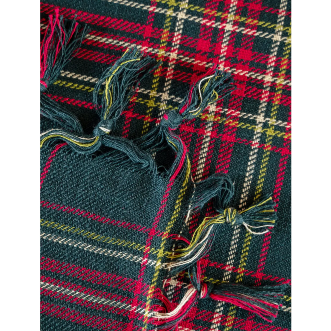 APRIL CORNELL Evergreen Tartan Plaid Tablecloth