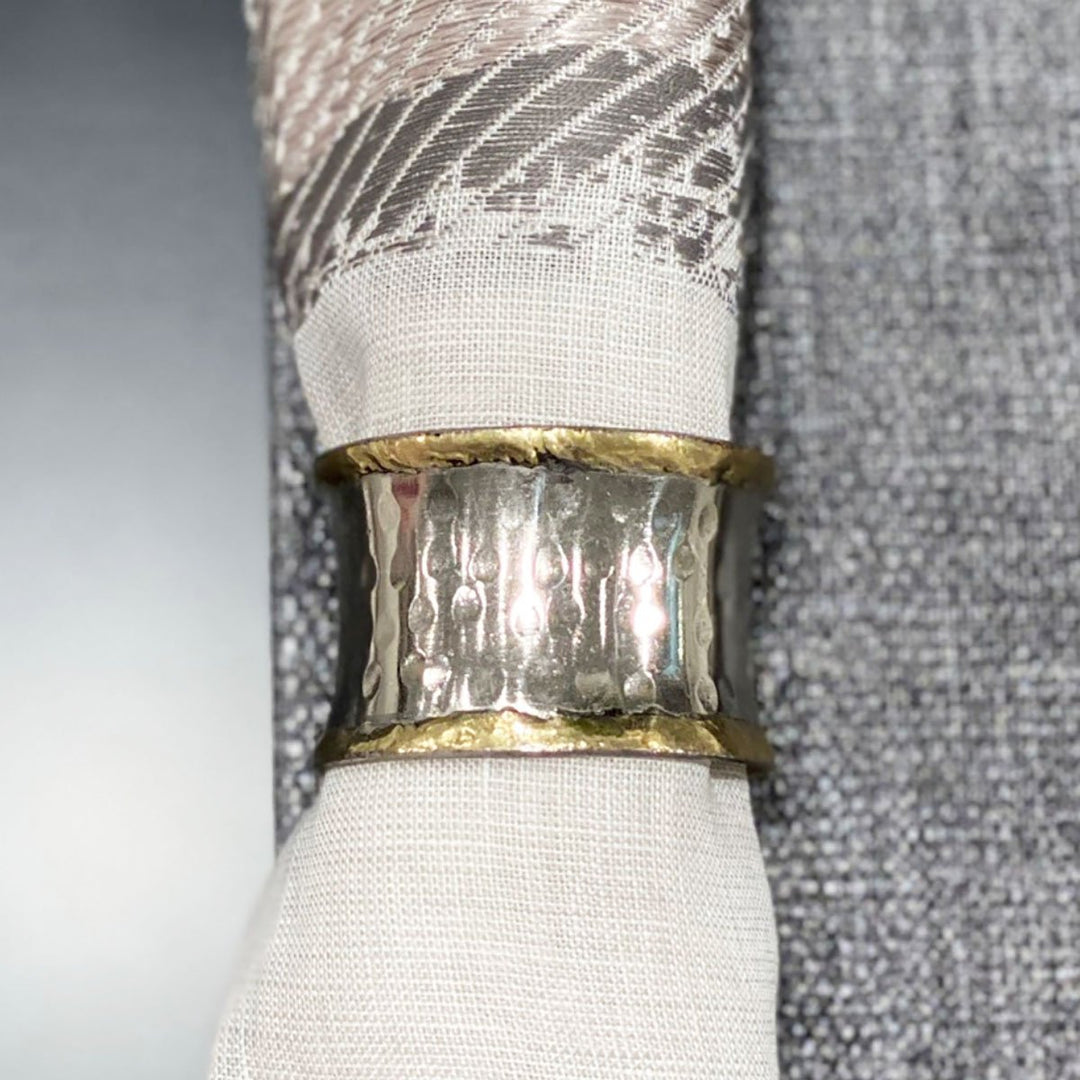 BODRUM Napkin Ring Concave Metallic