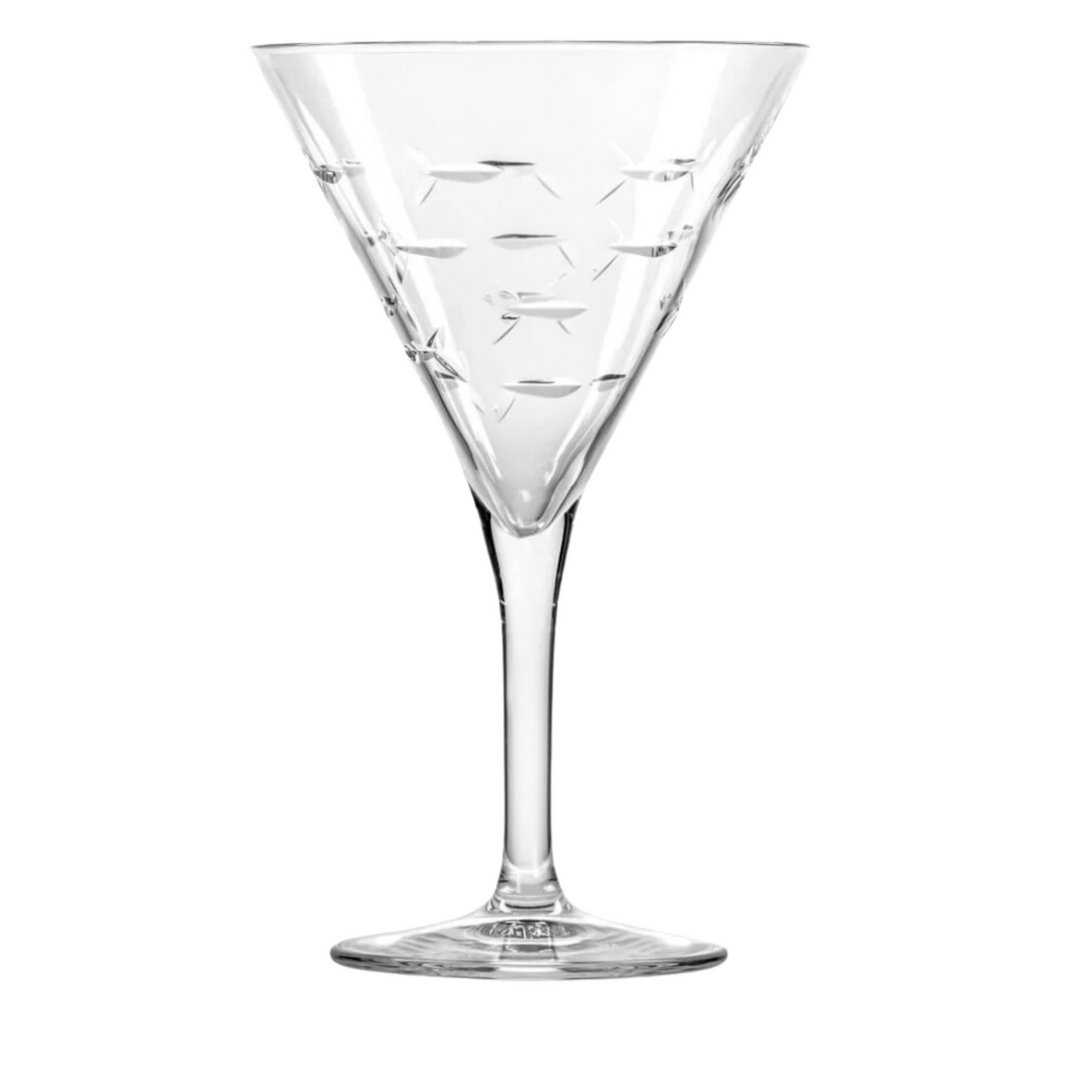 ROLF School Of Fish Martini Glass