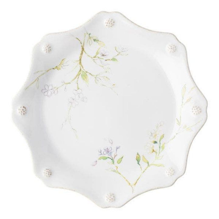 JULISKA BERRY AND THREAD FLORAL SKETCH SALAD/DESSERT PLATE