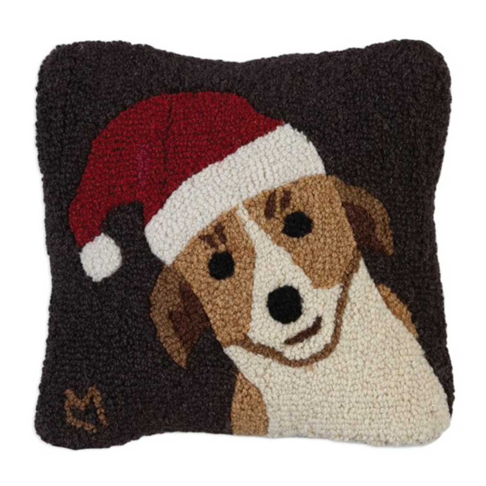 CHANDLER 4 CORNERS Jolly Jack Russell Hook Christmas Pillow