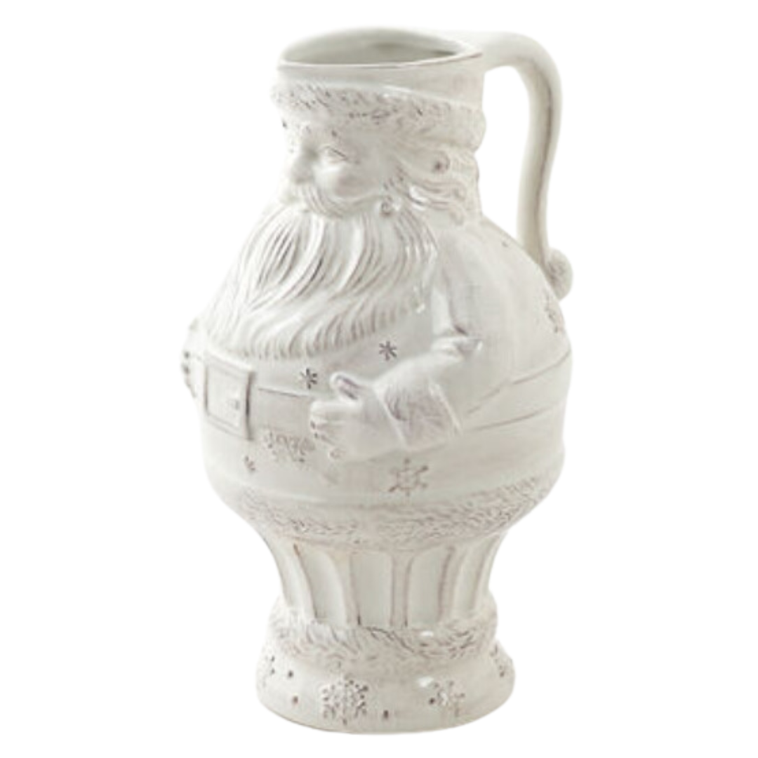 180 DEGREES Santa White Ceramic Pitcher