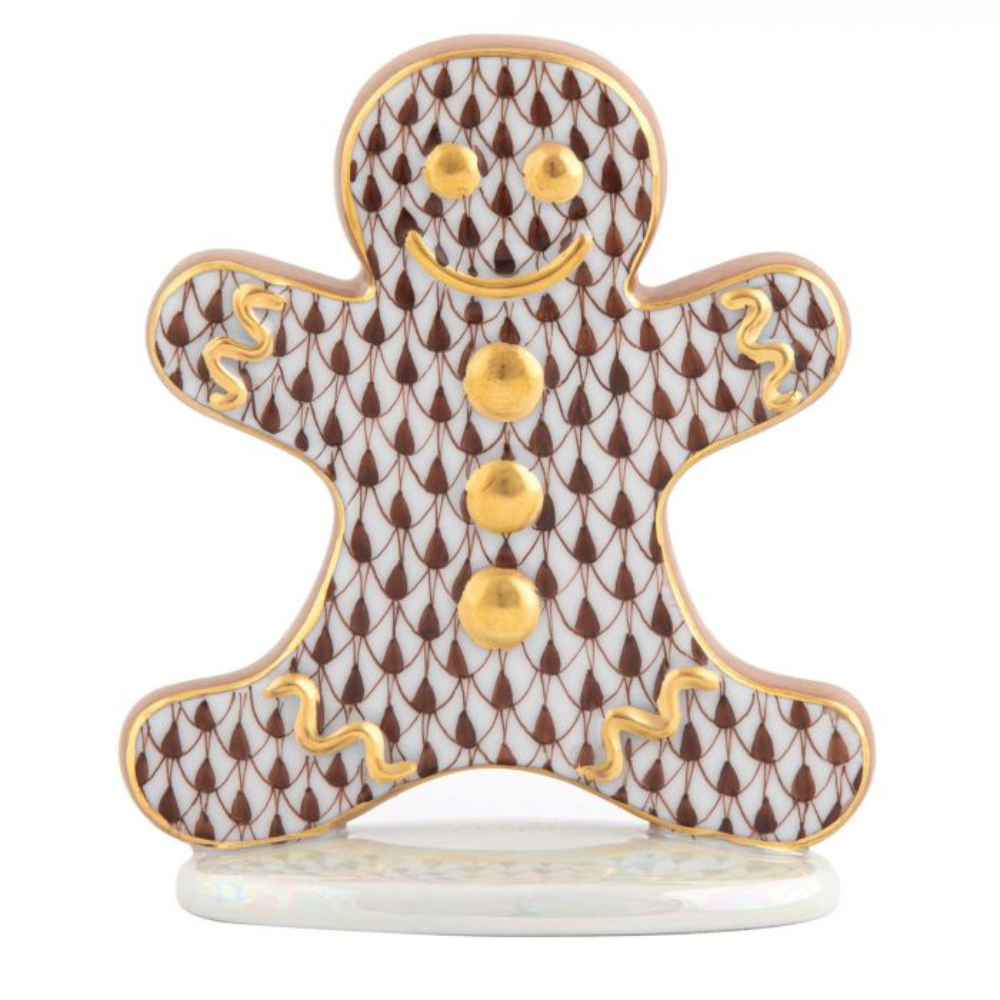 HEREND Gingerbread Man In Chocolate