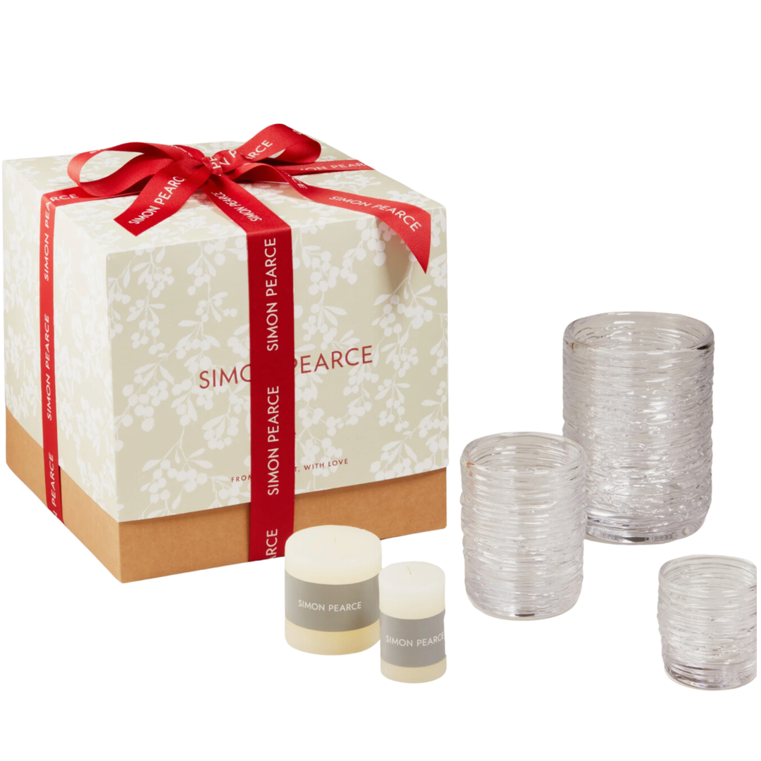 SIMON PEARCE Echo Lake Candlelight Trio Gift Set