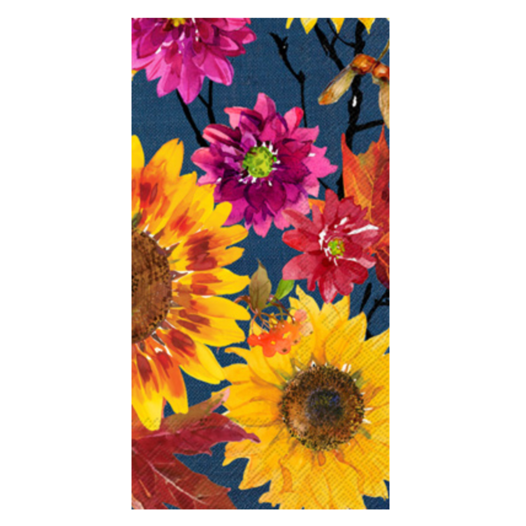 BOSTON INTERNATIONAL Fall Flowers Guest Towel