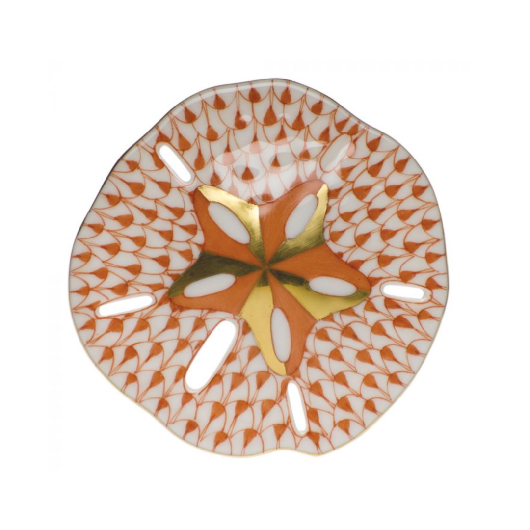 HEREND Sand Dollar RUST