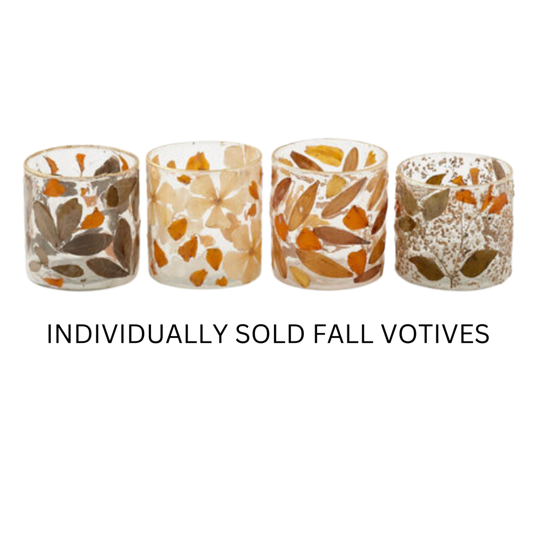 180 DEGREES Individually Sold Fall Leaf Votives