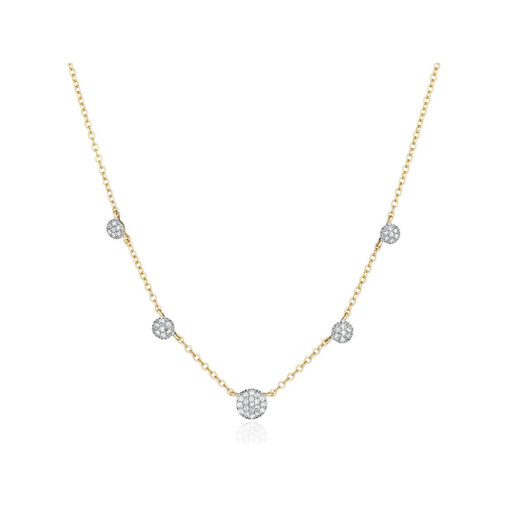 Phillips House 14K YELLOW GOLD DIAMOND STATION NECKLACE Default Title